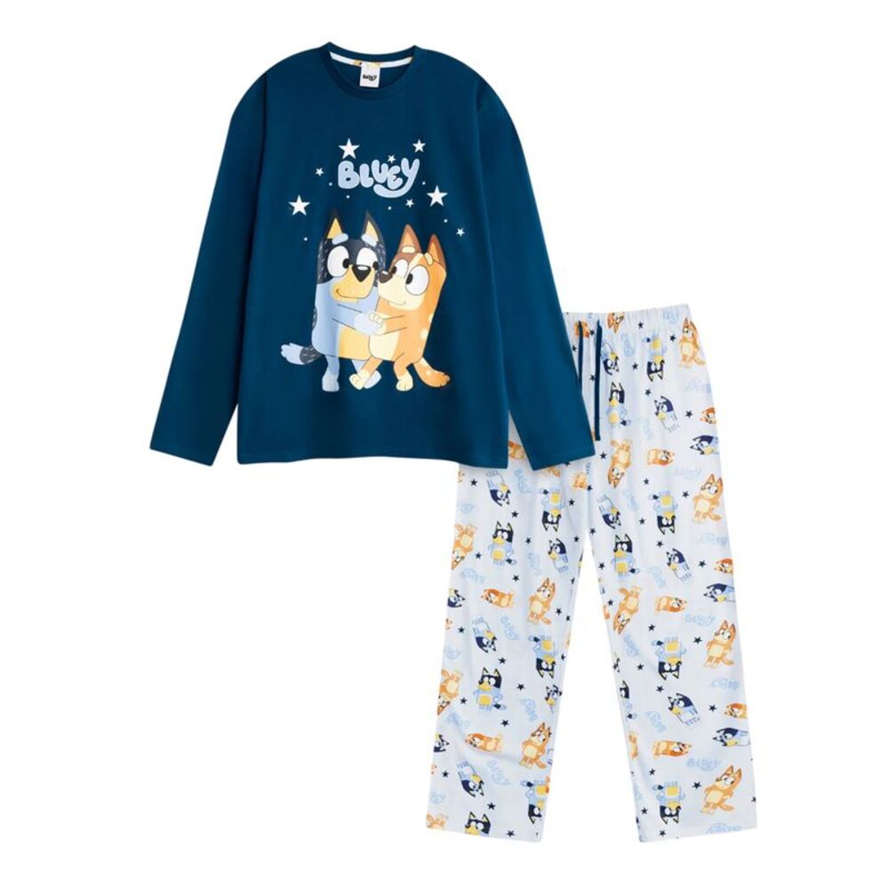 Bluey Mens Family Long Pyjama Set / Multicolored